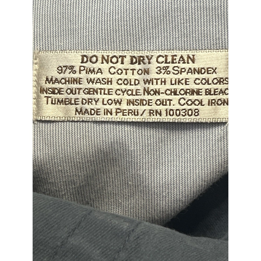 Peter Millar Men's 38x31 (Fits 36x31) Pima Cotton Flat Front Chinos Casual Pants - Picture 10 of 10